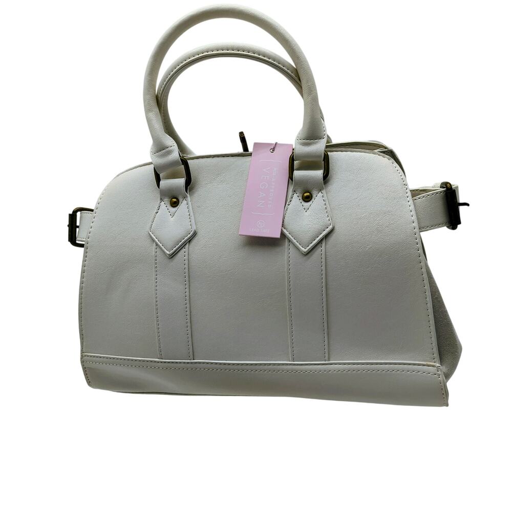 Chic La Terre Bone PU Leather Boutique Handbag - Excellent!